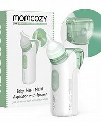 Momcozy Aspirador Nasal 2 En 1 Bebés Con Aerosol Nasal Bn005 Color Verde Claro